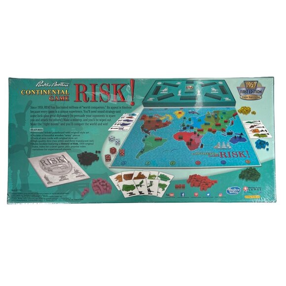 Risk 1959 First Edition Classic Reproduction Board Game | Continental Wooden Pcs - Picture 8 of 9